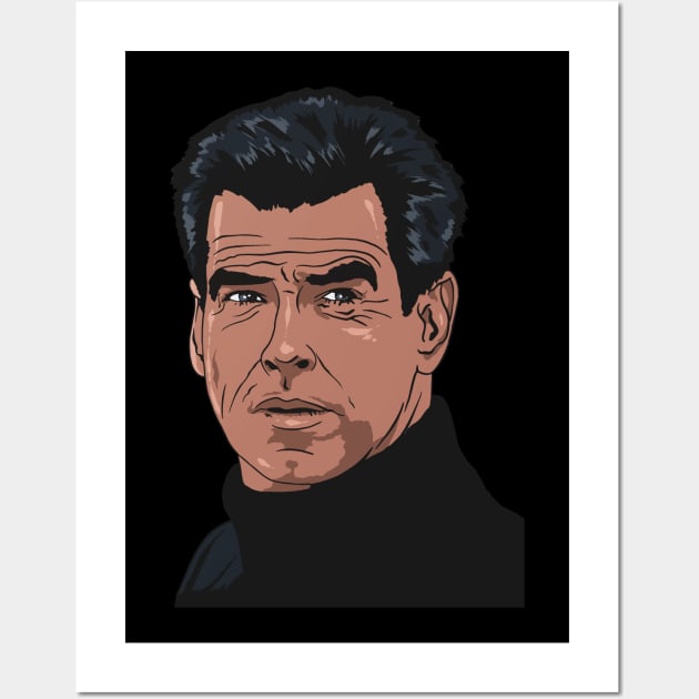 pierce brosnan Wall Art by hamaka